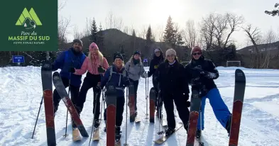 Sorties guidées – Initiation au Ski Hok au Parc du Massif du Sud 